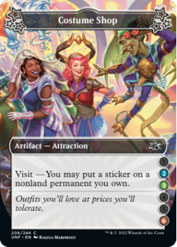 Costume Shop (2/3/6) (FOIL) : 206/244 UNFINITY - Magic the Gathering Single Card