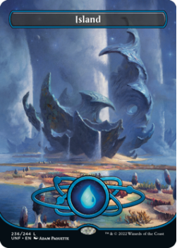 Island Planetary (GALAXY FOIL) : 487 UNFINITY - Magic the Gathering Single Card
