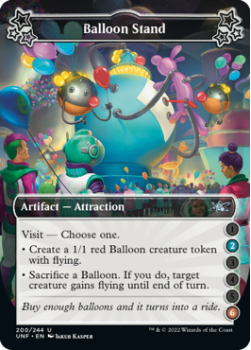 Balloon Stand (2/6) (FOIL) : 200/244 UNFINITY - Magic the Gathering Single Card