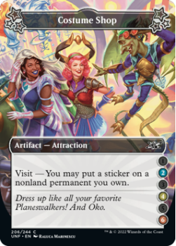 Costume Shop (2/4/6) (FOIL) : 206/244 UNFINITY - Magic the Gathering Single Card