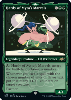 Hardy of Myra's Marvels (SHOWCASE) (GALAXY FOIL) : 503 UNFINITY - Magic the Gathering Single Card