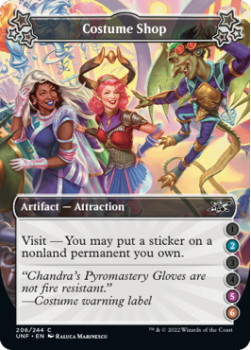 Costume Shop (2/5/6) (FOIL) : 206/244 UNFINITY - Magic the Gathering Single Card