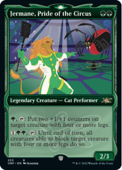 Jermane, Pride of the Circus (SHOWCASE) (GALAXY FOIL) : 504 UNFINITY - Magic the Gathering Single Card