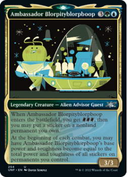 Ambassador Blorpityblorpboop (SHOWCASE) (FOIL) : 254 UNFINITY - Magic the Gathering Single Card