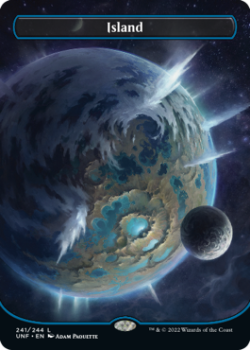 Island Orbital (GALAXY FOIL) : 492 UNFINITY - Magic the Gathering Single Card