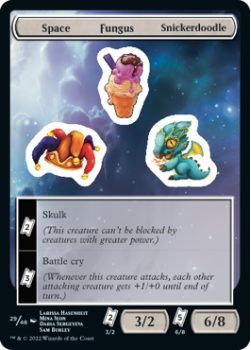 Space Fungus Snickerdoodle : Sticker Sheet 029/048 UNFINITY - Magic the Gathering Single Card