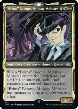 "Brims" Barone, Midway Mobster (SHOWCASE) (FOIL) : 256 UNFINITY - Magic the Gathering Single Card