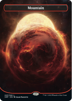 Mountain Orbital (GALAXY FOIL) : 494 UNFINITY - Magic the Gathering Single Card