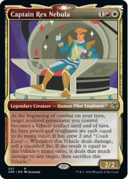 Captain Rex Nebula (SHOWCASE) (GALAXY FOIL) : 508 UNFINITY - Magic the Gathering Single Card