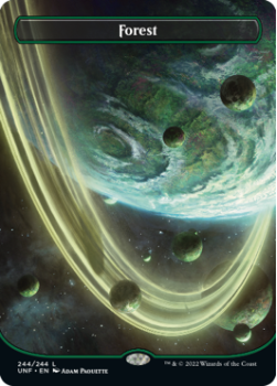 Forest Orbital (GALAXY FOIL) : 495 UNFINITY - Magic the Gathering Single Card