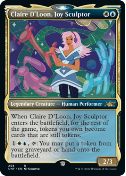 Claire D'Loon, Joy Sculptor (SHOWCASE) (GALAXY FOIL) : 509 UNFINITY - Magic the Gathering Single Card