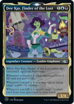 Dee Kay, Finder of the Lost (SHOWCASE) (FOIL) : 259 UNFINITY - Magic the Gathering Single Card