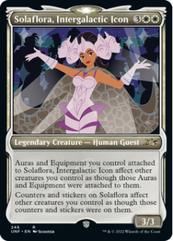 Solaflora, Intergalactic Icon (SHOWCASE) (GALAXY FOIL) : 497 UNFINITY - Magic the Gathering Single Card