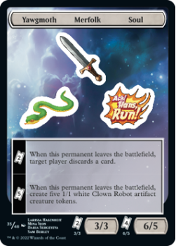 Yawgmoth Merfolk Soul : Sticker Sheet 035/048 UNFINITY - Magic the Gathering Single Card