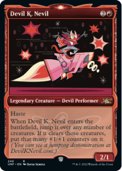 Devil K. Nevil (SHOWCASE) (GALAXY FOIL) : 500 UNFINITY - Magic the Gathering Single Card