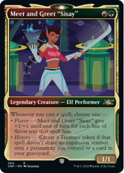 Meet and Greet "Sisay" (SHOWCASE) (GALAXY FOIL) : 515 UNFINITY - Magic the Gathering Single Card