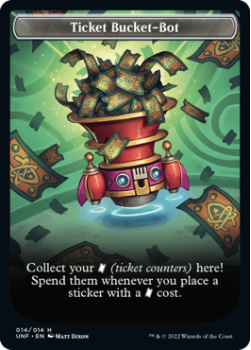 Ticket Bucket-Bot : Token 014/014 UNFINITY - Magic the Gathering Single Card