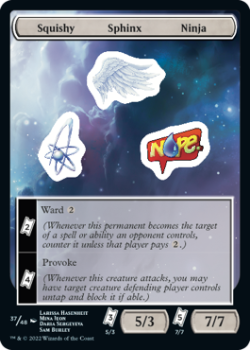 Squishy Sphinx Ninja : Sticker Sheet 037/048 UNFINITY - Magic the Gathering Single Card