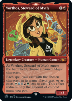 Vorthos, Steward of Myth (SHOWCASE) (GALAXY FOIL) : 502 UNFINITY - Magic the Gathering Single Card