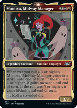 Monoxa, Midway Manager (SHOWCASE) (FOIL) : 265 UNFINITY - Magic the Gathering Single Card