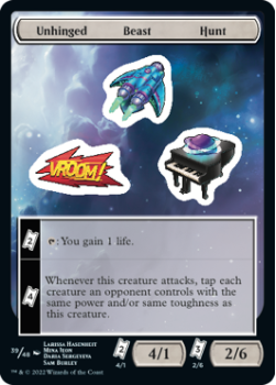 Unhinged Beast Hunt : Sticker Sheet 039/048 UNFINITY - Magic the Gathering Single Card