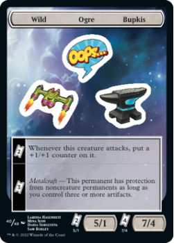 Wild Ogre Bupkis : Sticker Sheet 040/048 UNFINITY - Magic the Gathering Single Card
