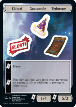 Eldrazi Guacamole Tightrope : Sticker Sheet 001/048 UNFINITY - Magic the Gathering Single Card