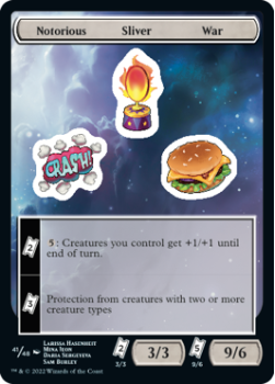 Notorious Sliver War : Sticker Sheet 041/048 UNFINITY - Magic the Gathering Single Card
