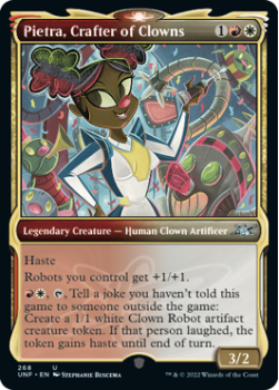 Pietra, Crafter of Clowns (SHOWCASE) : 268 UNFINITY - Magic the Gathering Single Card