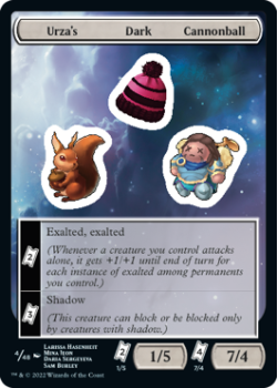 Urza's Dark Cannonball : Sticker Sheet 004/048 UNFINITY - Magic the Gathering Single Card