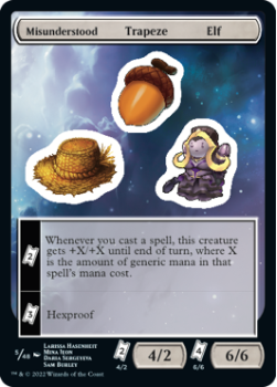 Misunderstood Trapeze Elf : Sticker Sheet 005/048 UNFINITY - Magic the Gathering Single Card