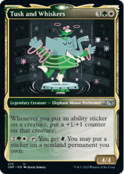 Tusk and Whiskers (SHOWCASE) (FOIL) : 273 UNFINITY - Magic the Gathering Single Card