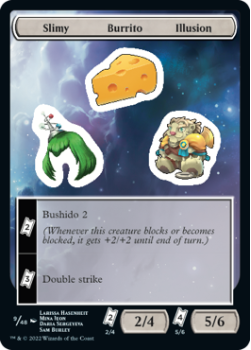 Slimy Burrito Illusion : Sticker Sheet 009/048 UNFINITY - Magic the Gathering Single Card