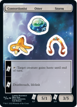 Contortionist Otter Storm : Sticker Sheet 015/048 UNFINITY - Magic the Gathering Single Card