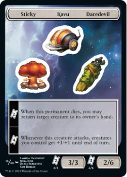 Sticky Kavu Daredevil : Sticker Sheet 016/048 UNFINITY - Magic the Gathering Single Card