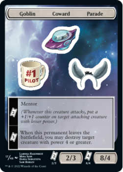 Goblin Coward Parade : Sticker Sheet 017/048 UNFINITY - Magic the Gathering Single Card
