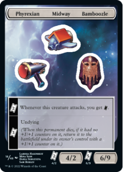 Phyrexian Midway Bamboozle : Sticker Sheet 018/048 UNFINITY - Magic the Gathering Single Card