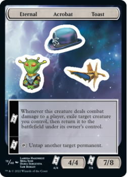 Eternal Acrobat Toast : Sticker Sheet 019/048 UNFINITY - Magic the Gathering Single Card