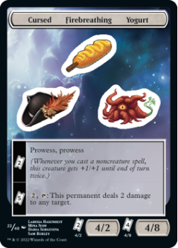 Cursed Firebreathing Yogurt : Sticker Sheet 022/048 UNFINITY - Magic the Gathering Single Card