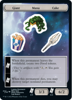 Giant Mana Cake : Sticker Sheet 025/048 UNFINITY - Magic the Gathering Single Card