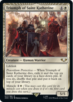 Triumph of Saint Katherine single card from Magic the Gathering