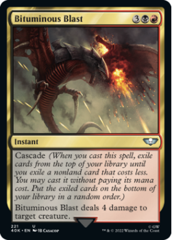 Bituminous Blast single card from Magic the Gathering
