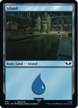 Island single card from Magic the Gathering