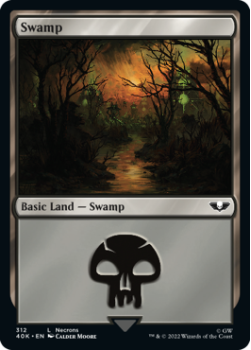 Swamp single card from Magic the Gathering