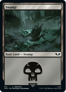 Swamp single card from Magic the Gathering