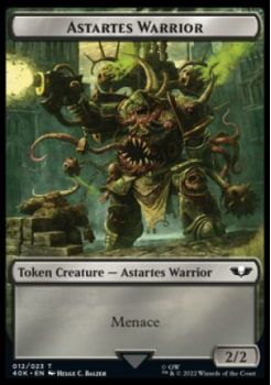 Astartes Warrior // Plaguebearer of Nurgle Token : WARHAMMER 40K - Magic the Gathering Single Card