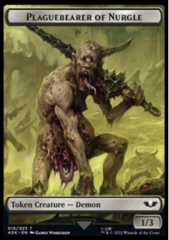 Plaguebearer of Nurgle // Spawn Token : WARHAMMER 40K - Magic the Gathering Single Card