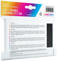 Gamegenic Matte Double Standard Size Sleeving Pack 100 - Clear & Black (2 x 100ct.) - Image 2