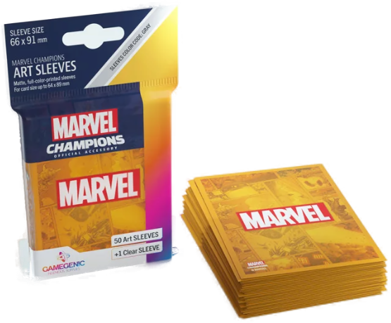 Gamegenic Marvel Champions - Art Sleeves Marvel Orange (50 Ct.) Gamegenic Marvel Champions - Art Sleeves Marvel Orange (50 Ct.)