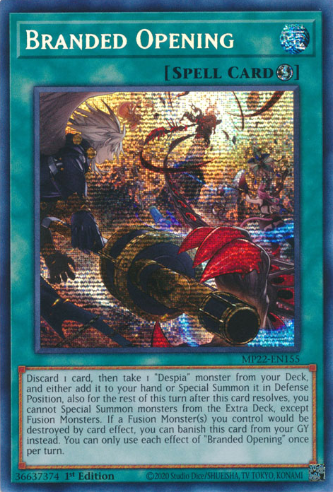 Branded Opening (Prismatic Secret Rare) : MP22-EN155 - Yu-Gi-Oh! Single Card